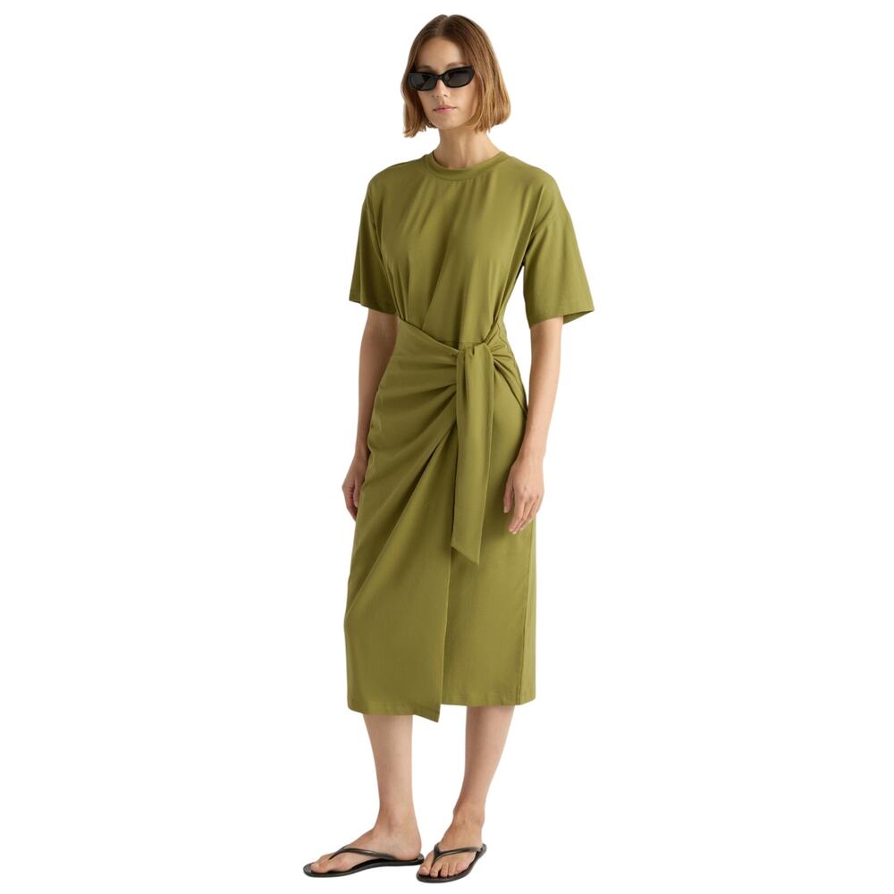 Modern Citizen Noa Organic Cotton MiNimalist T-Shirt Wrap Dress